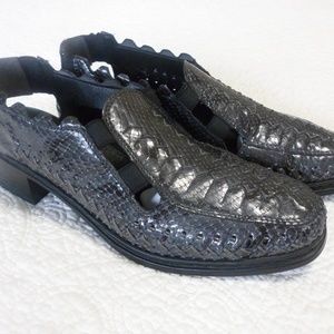 Rieker leather sling back shoes